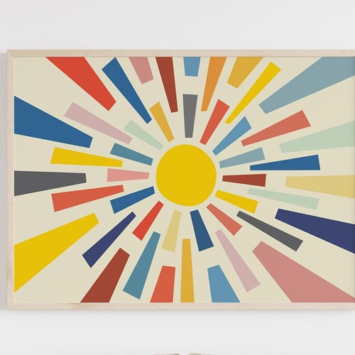 Large Modern Colorful Wall Art Large Art Print Abstract Wall Etsy