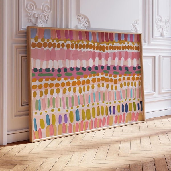 Colorful Abstract Painting FRAMED Art Print