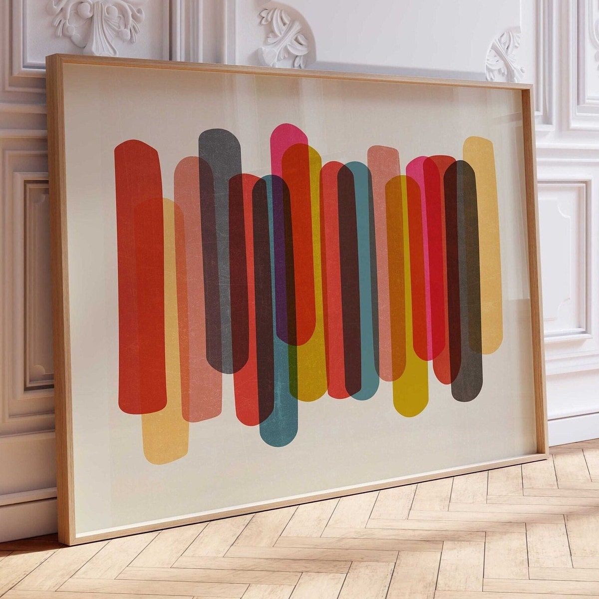 Bold Large Colorful Abstract Art Print - Etsy