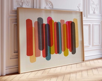 Bold Large Colorful Abstract Art Print