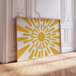 Bold Yellow Sun DIGITAL Print