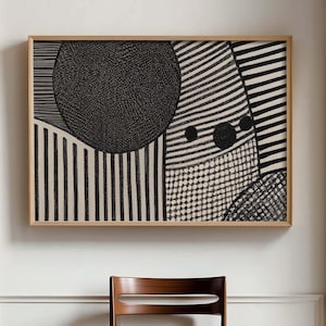 Black and White Line Art Illustration Digital Print