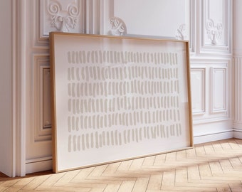 Große Neutral Wand Ar Print Pinselstrich-Druck Gender Neutral Baby Art einfache Neutral Art Boho abstrakte Wandkunst druckbare neutrale Dekor
