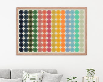 Large Colorful Modern Abstract Art Colorful Framed Poster Extra Large Colorful Wall Art Framed Colorful Print Large Wall Art Office Decor