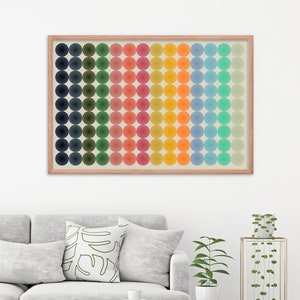 Large Colorful Modern Abstract Art Colorful Framed Poster Extra Large Colorful Wall Art Framed Colorful Print Large Wall Art Office Decor