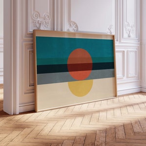Großer moderner abstrakter Kunstdruck, druckbare Wandkunst Abstrakte Drucke Bunte Kunst Großer abstrakter Druck, großes moderne Kunst, Mid Century Poster
