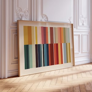 Vertical Color Stripe DIGITAL Print
