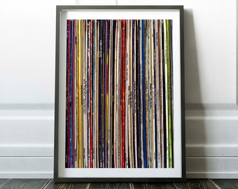 Vinyl Record Art Print Music Vinyl Wall Art Gift for Him Vinyl Records Music Abstract College Dorm Decor Printable Art Music Gift Printable