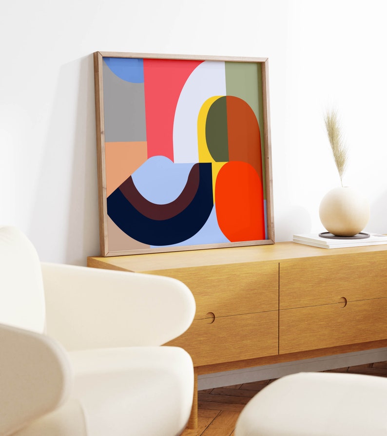 Set of 9 Colorful Gallery Abstract Square DIGITAL Prints - Etsy