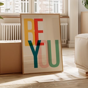 Quadri "Sii te stesso", citazioni motivazionali per bambini, immagini colorate per la cameretta, stampe artistiche da scaricare per la cameretta, stampe decorative per la sala giochi, stampe artistiche da parete