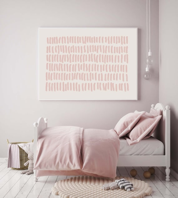 Pink Abstract Art Blush Pink Decor Girls Bedroom Prints - Etsy