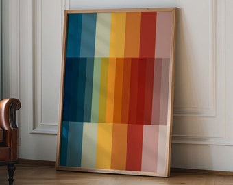 Fun Modern Color Block DIGITAL Art Print