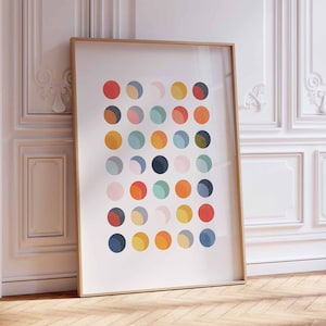 Colorful Modern Polka Dot Print