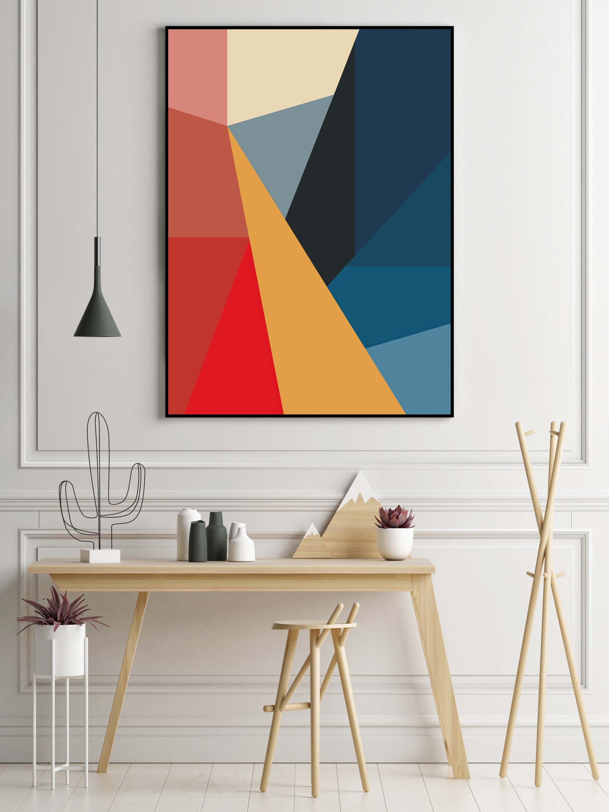 Minimalist printable art, modern vintage building block poster, geometric  art poster, home decor, print-at-home, wall art - AliExpress