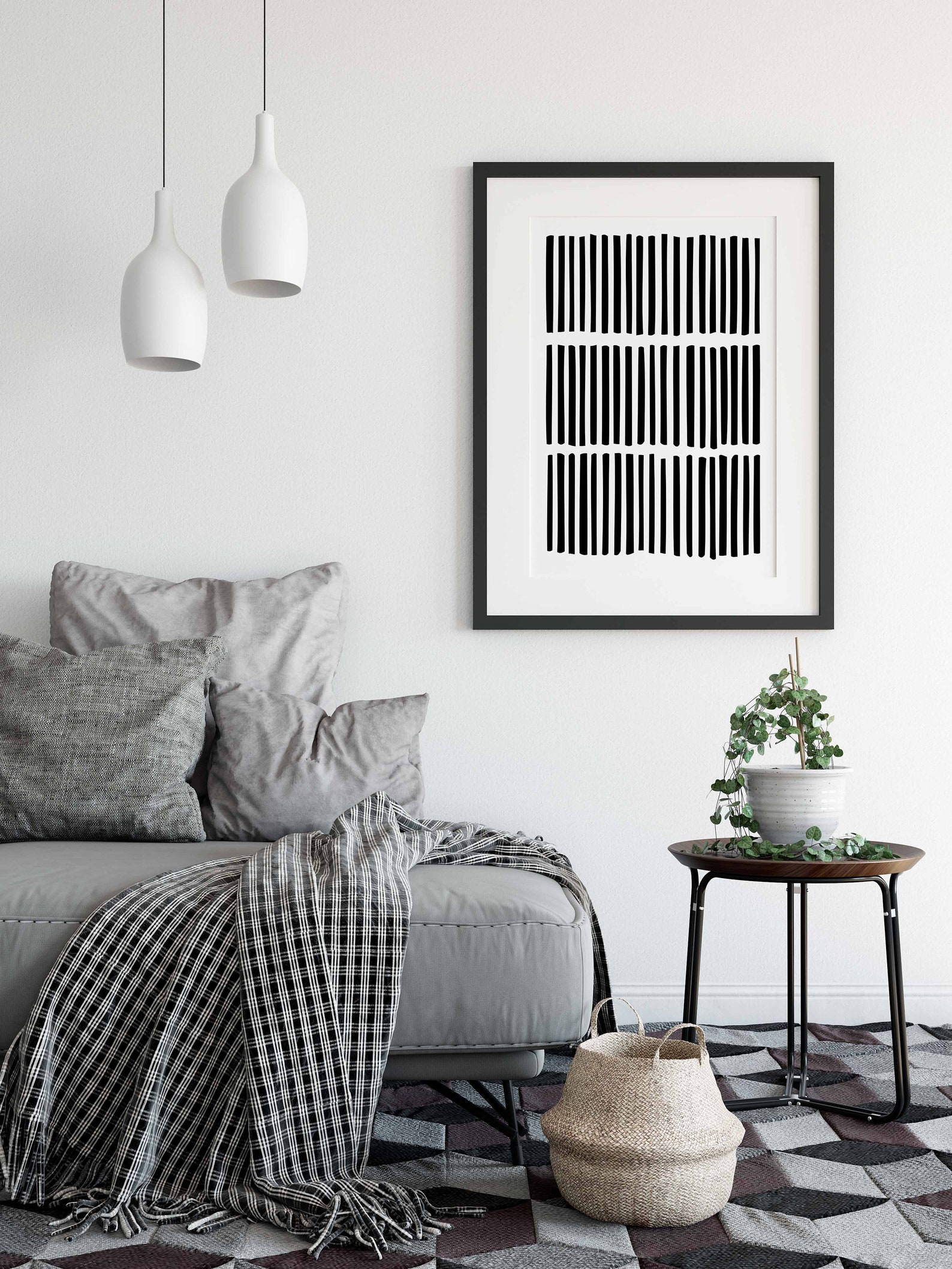 Mid Century Modern Prints Living Room Minimalist Large Etsy