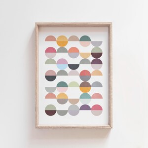 Cute Scandi Polka Dot Art Print image 8
