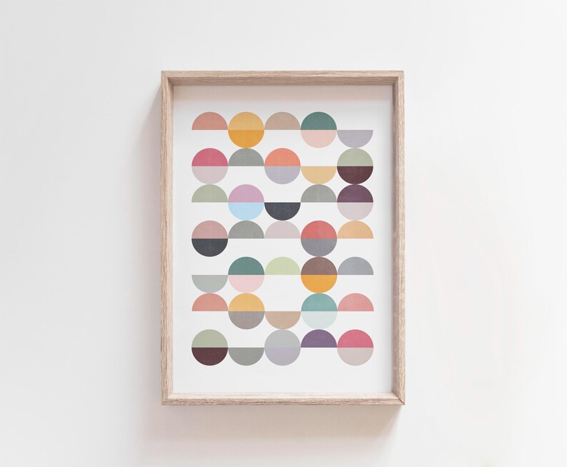 Cute Scandi Polka Dot Art Print image 8