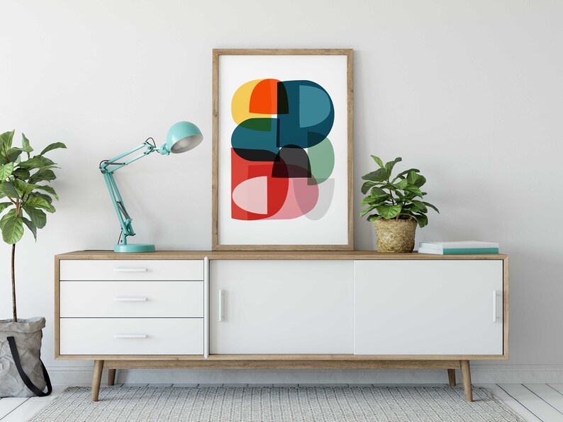 Printable Modern Art Abstract Art Print Mid Century Wall Art Etsy UK