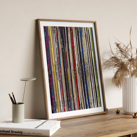 Large Music Poster Vinyl Wall Art Abstract Photography Retro Wall Art Music Record Wall Art Decor College Dorm Decor Gift for Music Lovers