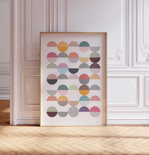 Scandi Polka Dot Art Print