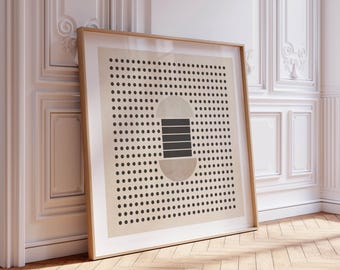 Neutral Modern Dots Square DIGITAL Print