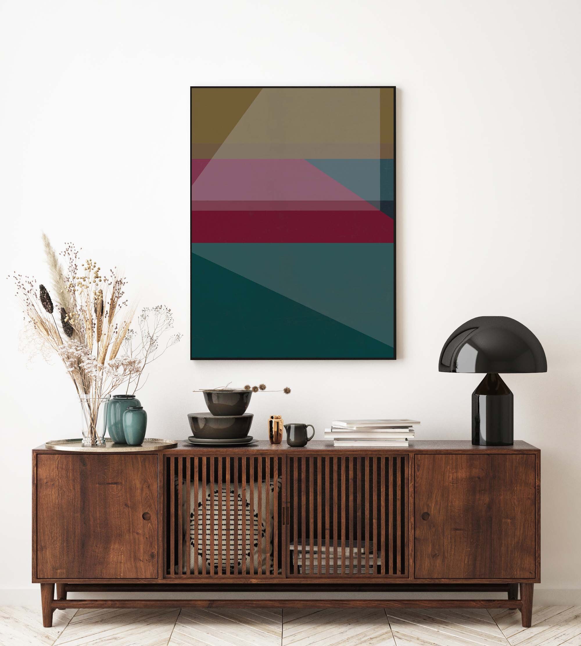 Modern Colorful Abstract Art Gallery Set of 2 Prints Earth | Etsy