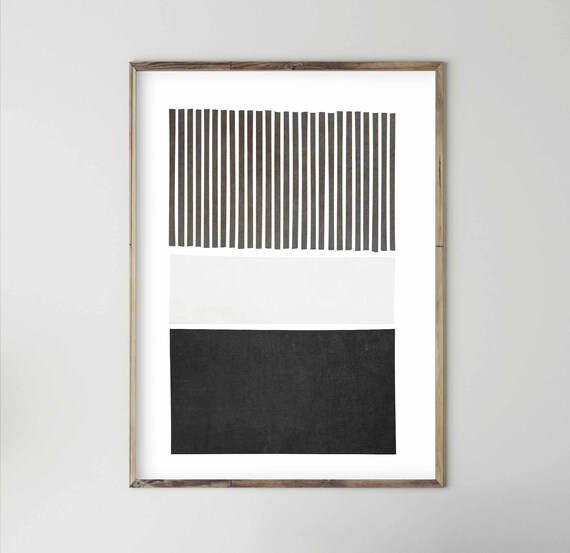 Mid Century Modern Bedroom Decor Mid Century Modern Wall Art Extra Large Abstract Print Printable Black And White Decor