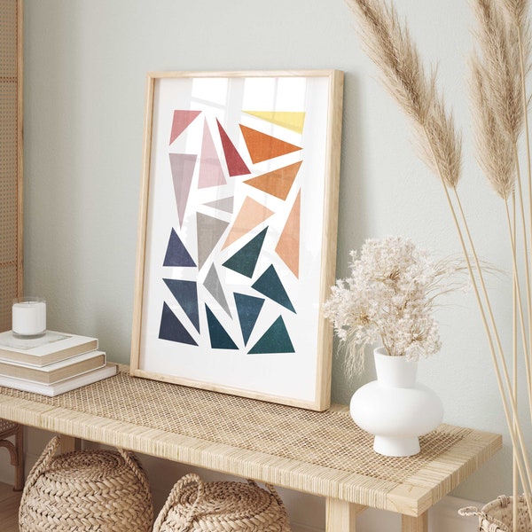 Modern Art Print Colorful Geometric Art Large Printable Posters Modern Living Room Geometric Wall Art Graphic Design Poster Kids Room Decor