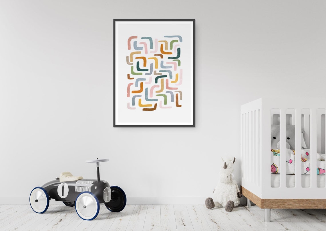 Modern Abstract Wall Art Print Abstract Colorful Artwork | Etsy