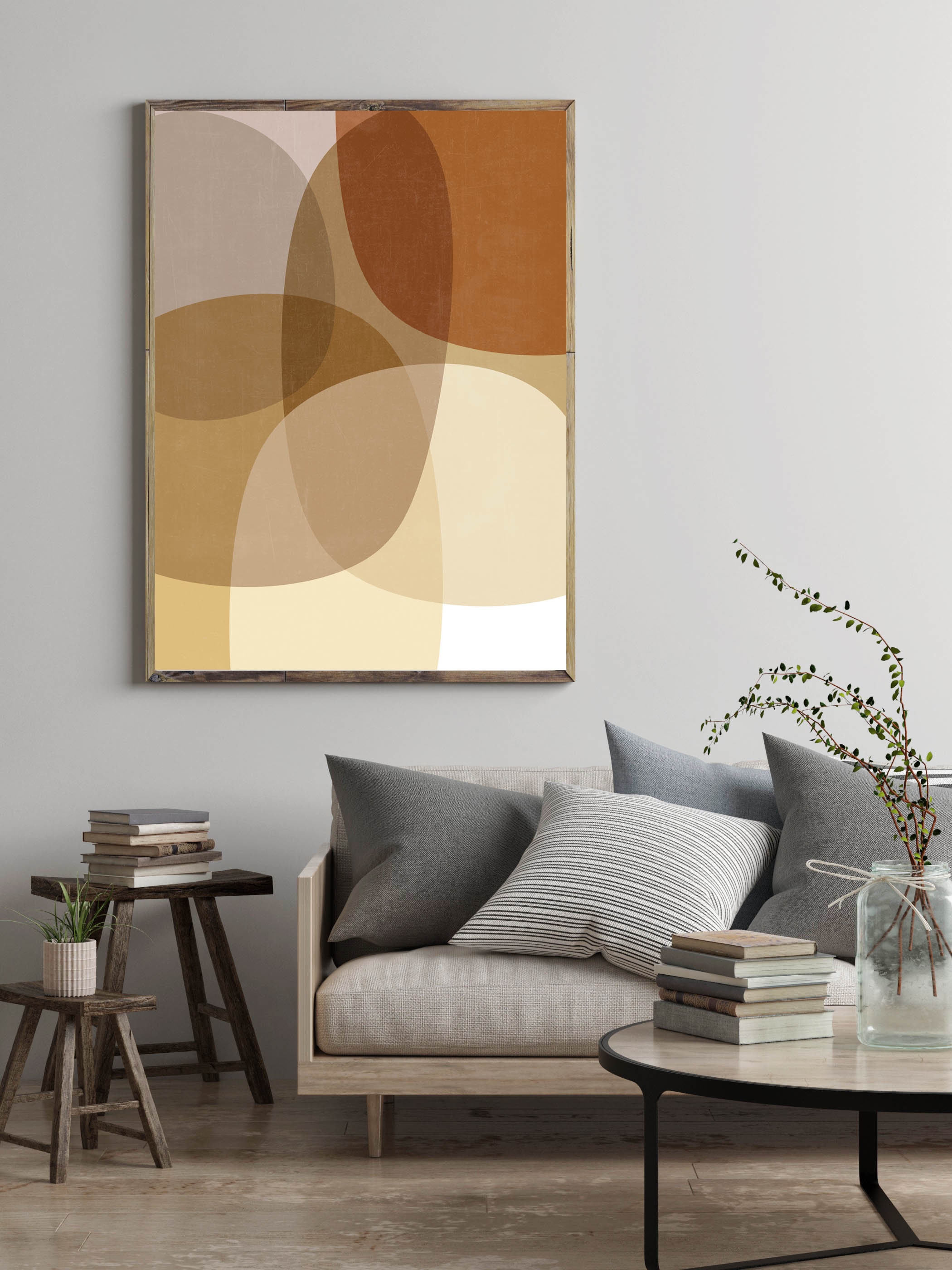 Colorful Modern Prints Set of 3 Living Room Decor Mid Century Etsy UK