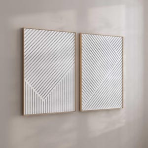 2er-Set Neutral Line Art Prints