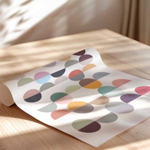 Cute Scandi Polka Dot Art Print image 9