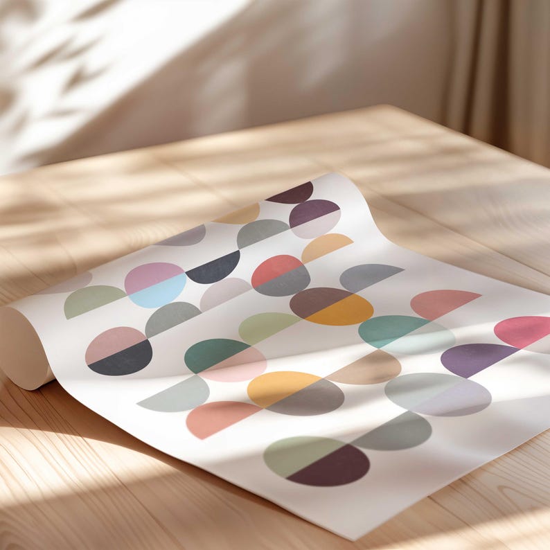 Cute Scandi Polka Dot Art Print image 9