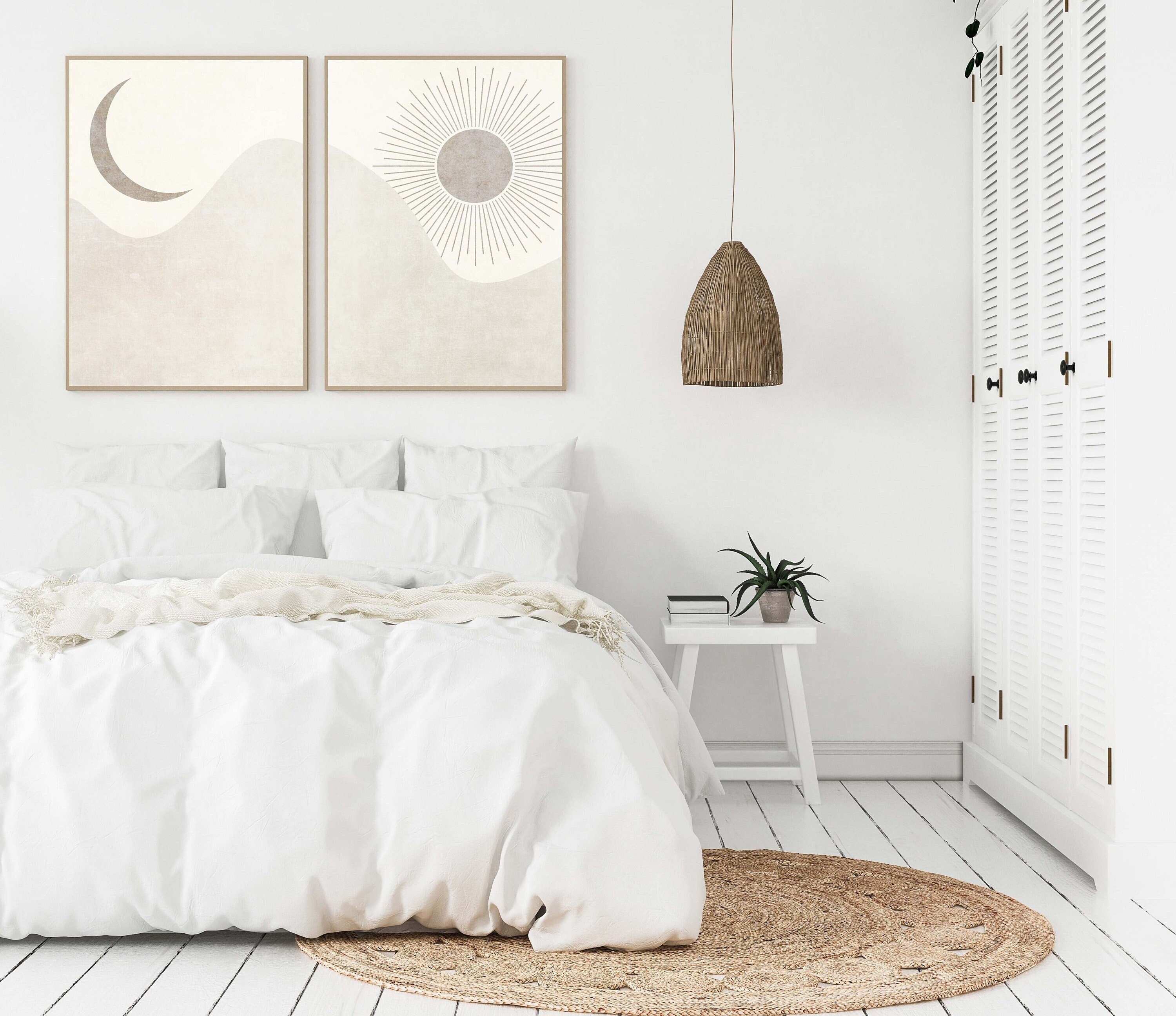 Sun Neutral Unique Boho Above Bed Gallery Print PRINTABLE WALL ART Abstract Print Download Poster Printable Above Bed Minimalist Sun Art