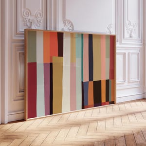 Colorful Abstract FRAMED Art Print - Bold Modern Poster Art