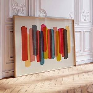 Colorful Modern Abstract FRAMED Art Print