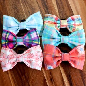 Spring Fling Bow tie Collection • Bowties for Dogs/Cat & People. Match with hair bows or hair scrunchies! Fit for all sizes Read Description