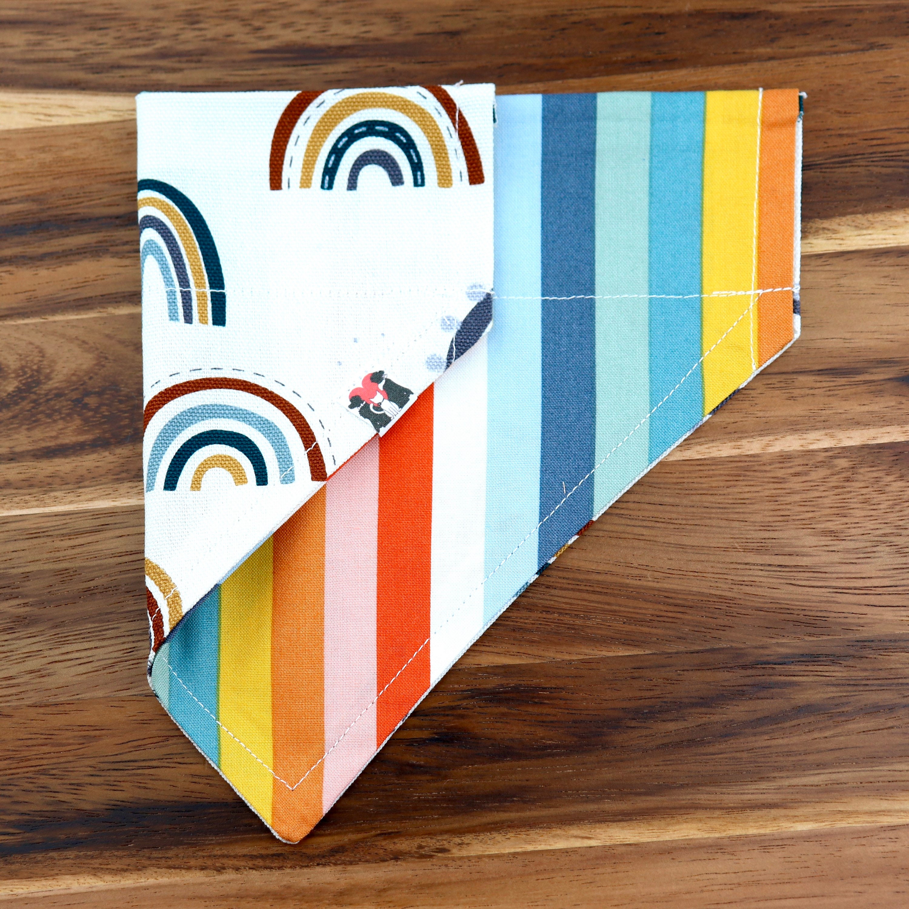 Muted Rainbow Tassels Bandana Reversible Dog or Cat Bandana Etsy