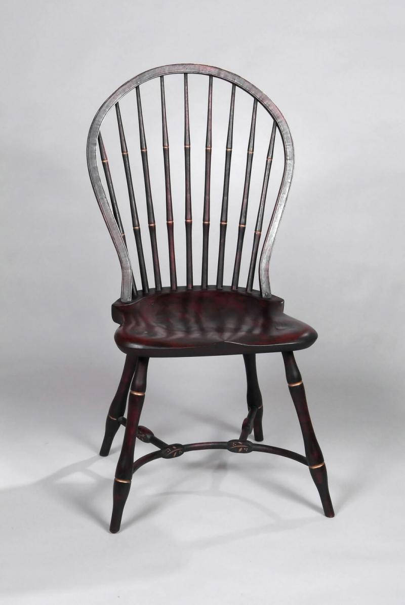 Balloon Back Windsor Side Chair with crinoline stretchers hand Etsy