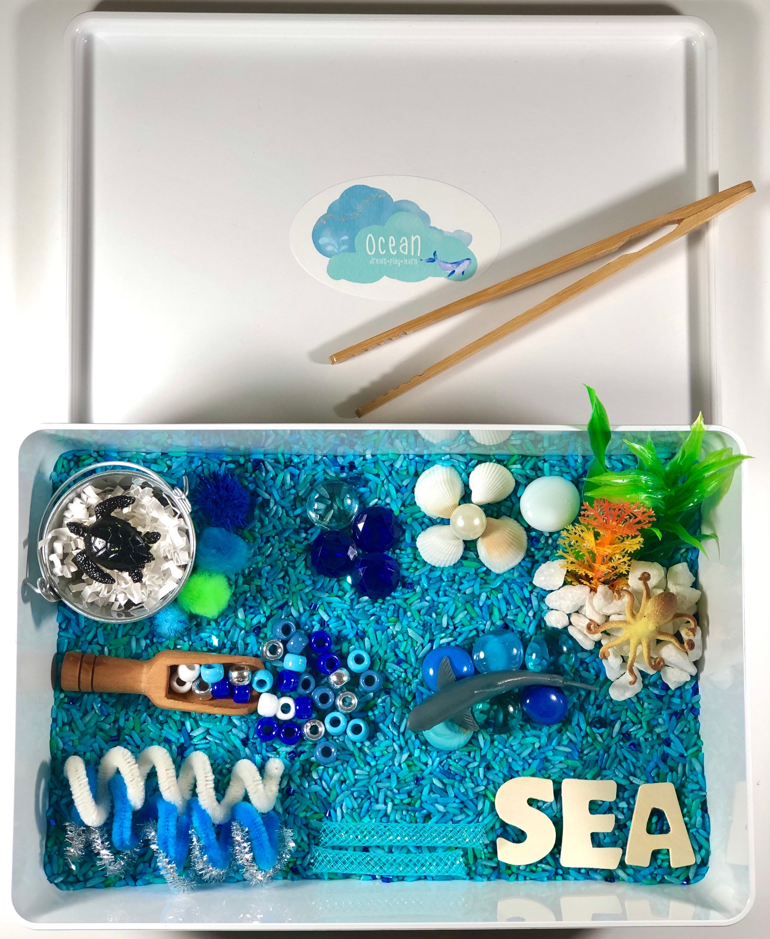 Ocean Sensory Bin Etsy