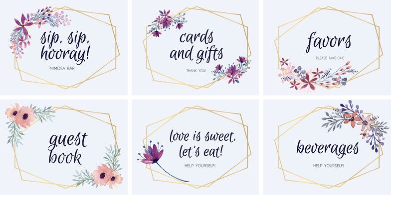6 Printable Bridal Shower Signs or symptoms picture relating to Printable Bridal Shower Signs named 6 Printable Bridal Shower Signs or symptoms