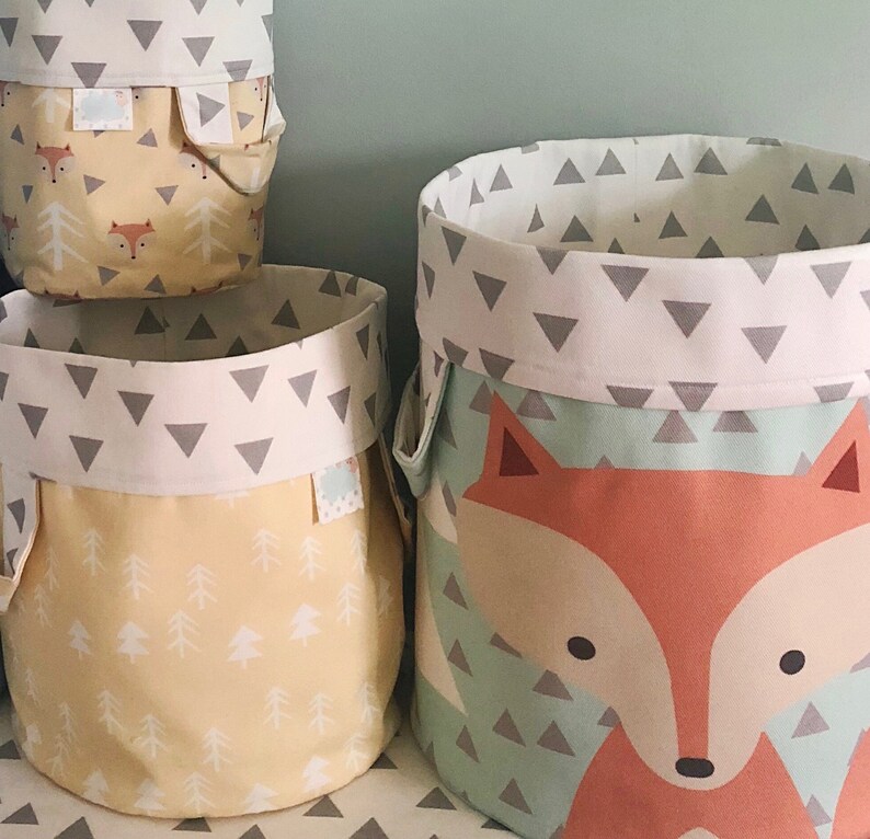 Woodland Nursery DécorStorage BasketMint Neutral Etsy