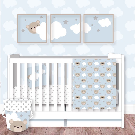 woodland bear crib bedding