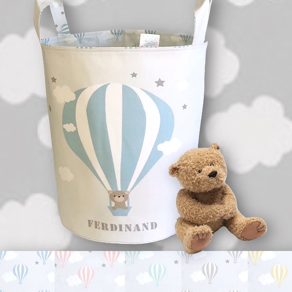Hot Air Balloon Storage Basket personalized Nursery D cor baby