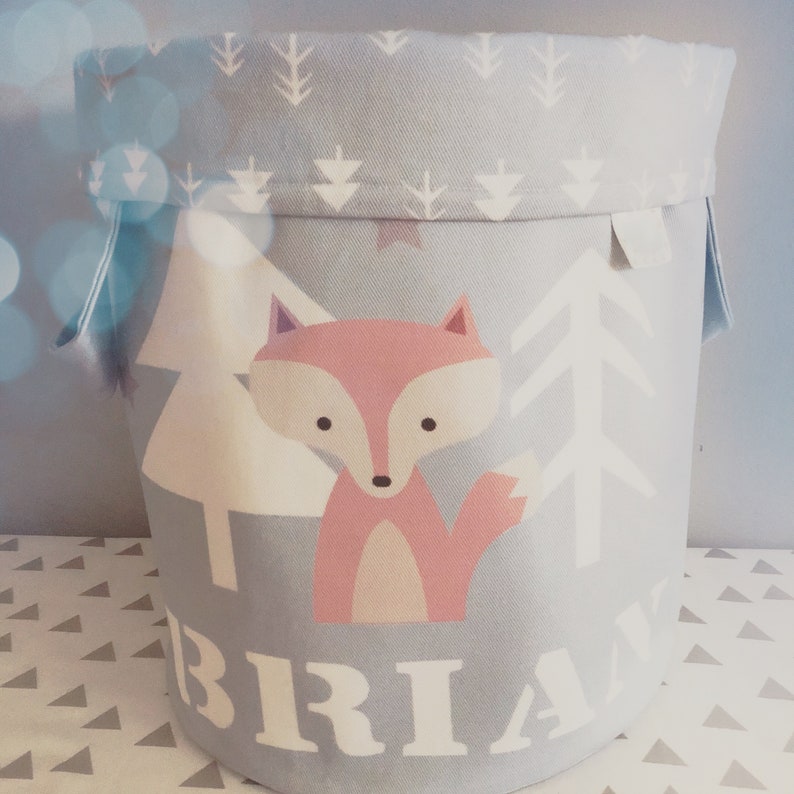 Woodland Nursery Decor'personalized Storage Basketgirl Etsy