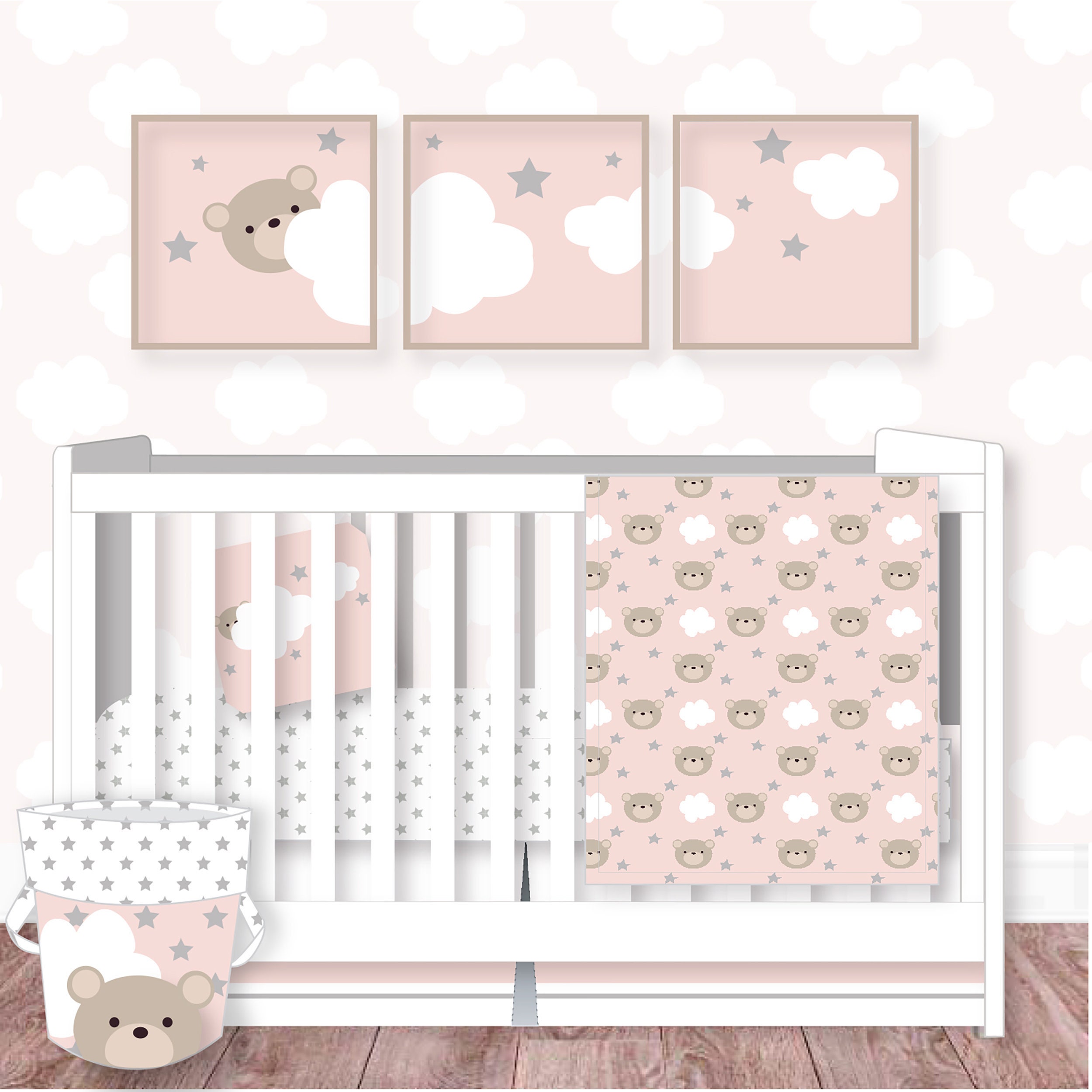 cloud crib bedding