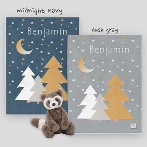 Star Minky Baby Blanket-Navy Nursery-Gray Nursery-Star Nursery Decor-Celestial Nursery-Boy Nursery-Neutral Nursery-Crib Blanket-Baby Gift