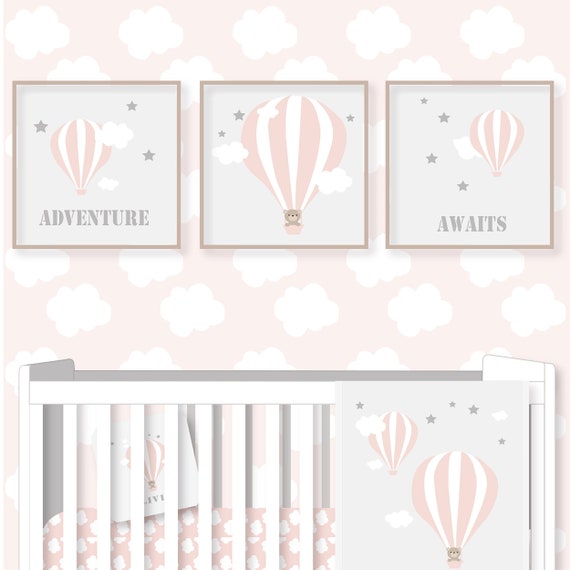 hot air balloon nursery prints