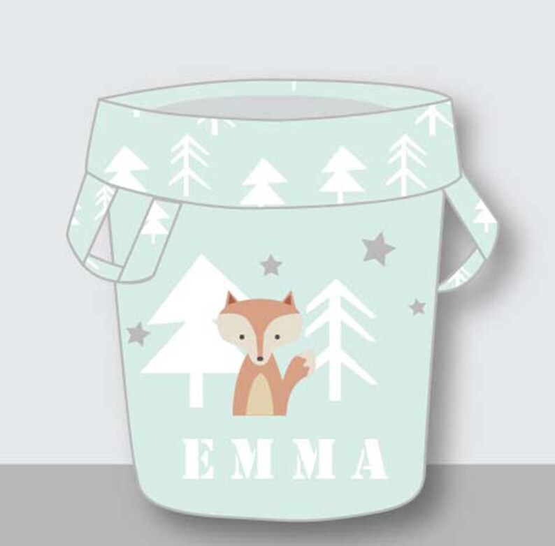 Woodland Nursery Decor'personalized Storage Basketgirl Etsy