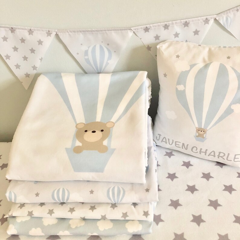 Hot Air Balloon Nursery Beddingpersonalized Nursery Etsy